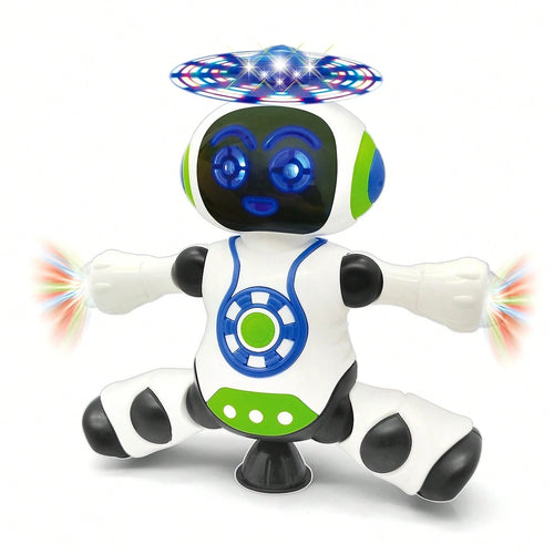 Baby Musical Toys, Electric Dancing Robot That Spins, An Interactive Toy With Lights And Music, Perfect For Crawling, Ideal As Easter Or Birthday Gifts For Children, Suitable For Boys