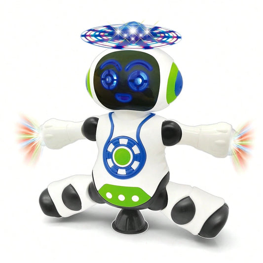 Baby Musical Toys, Electric Dancing Robot That Spins, An Interactive Toy With Lights And Music, Perfect For Crawling, Ideal As Easter Or Birthday Gifts For Children, Suitable For Boys