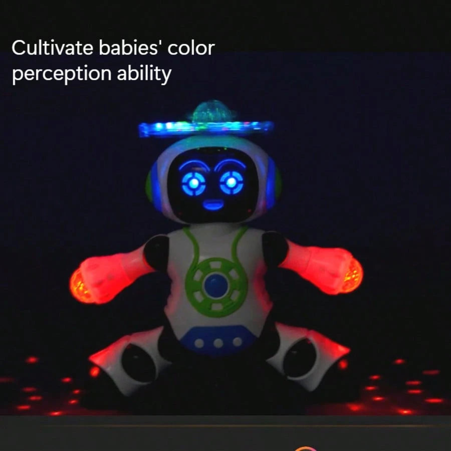 Baby Musical Toys, Electric Dancing Robot That Spins, An Interactive Toy With Lights And Music, Perfect For Crawling, Ideal As Easter Or Birthday Gifts For Children, Suitable For Boys