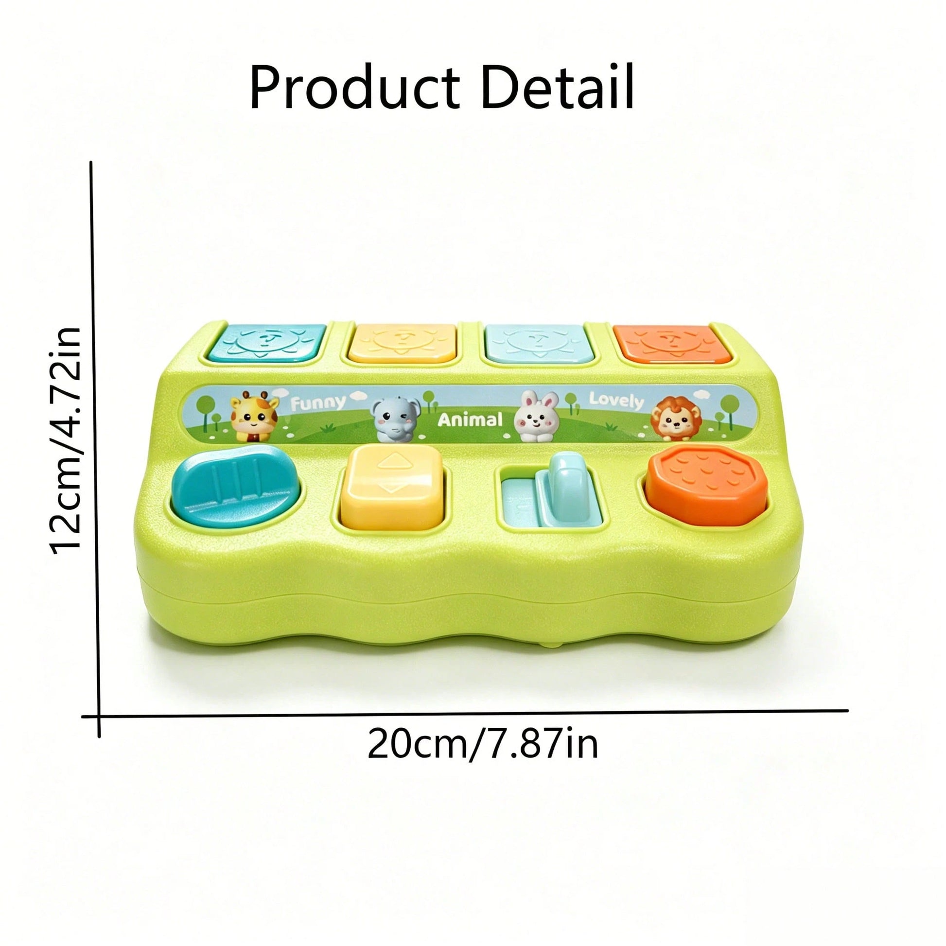 Baby Peek-A-Boo Pop-Up Box Cognitive Development Toy, Cause And Effect Toy, Q Pet Pop-Up Box Memory Training Toy