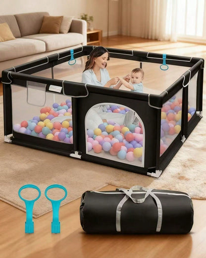 Baby Playpen,Portable Playground,Baby Gate Fence With Soft Breathable Mesh&Anti-Slip Base,Indoor And Outdoor,Baby Playen Activity Center,Newborn Gift