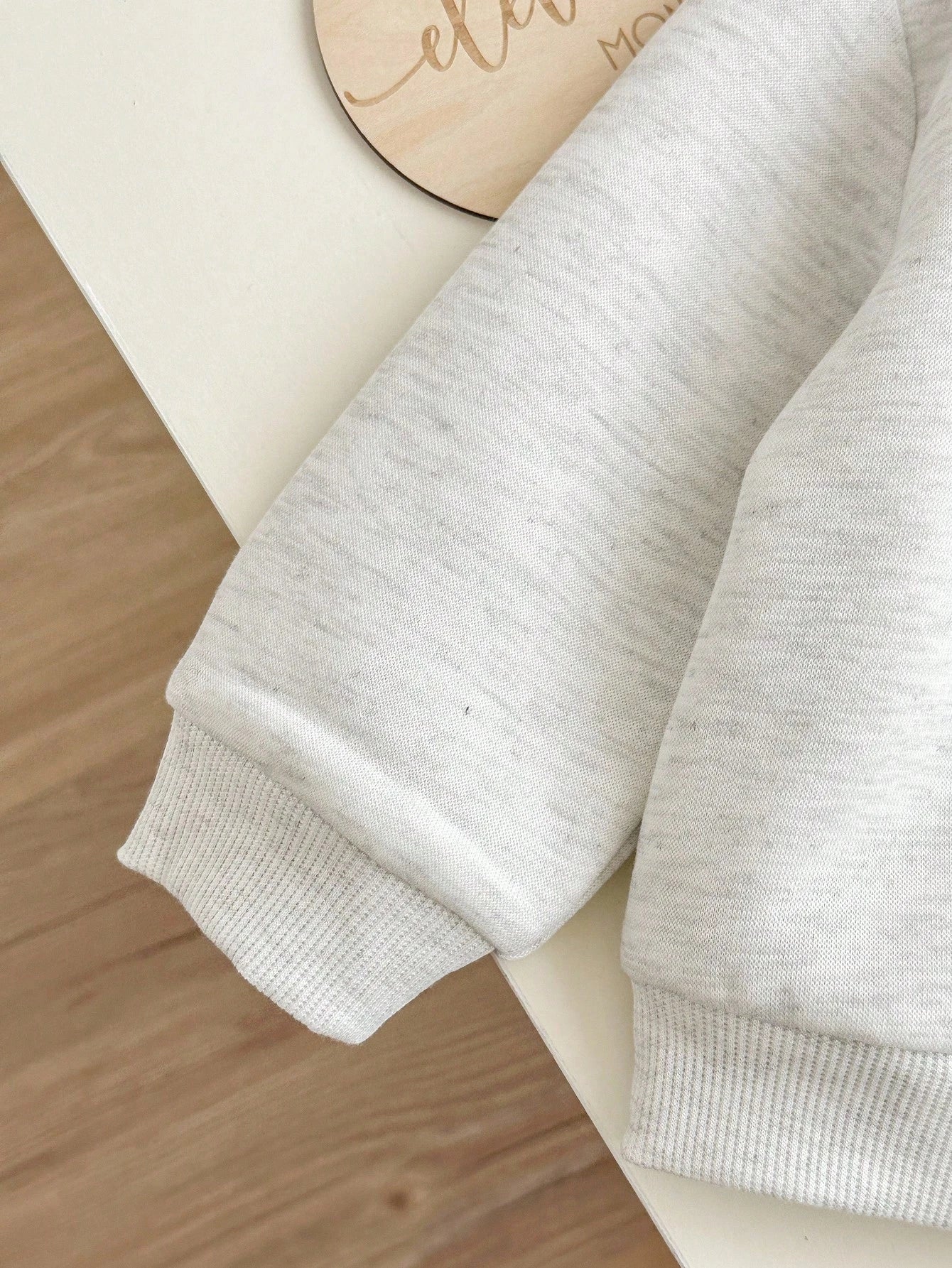 Babygirl Cute Grey Letter Print Long Sleeve Sweatshirt And Pants Set,Autumn Casual Back-To-School Red And White Sportswear Winter Baby Sweat Outfits
