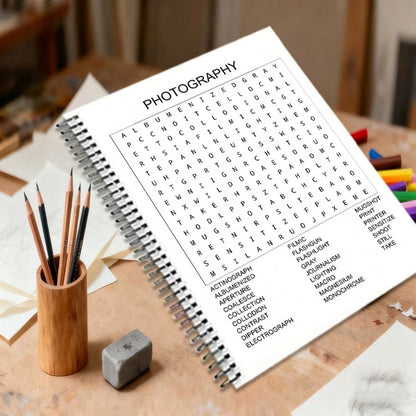 Back To School Season! Word Search Puzzle Book, Spiral Bound 20 Pages, Suitable For Adults And Seniors- 500+ Words, Large Print, Enhance Memory And Cognitive Ability, Gift For Retired Parents, Christ