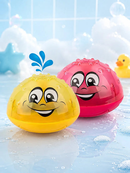 Bath Toy Ball Water Spray Light Rotating Shower Pool Children Toy Toddler Swimming Party Bathroom LED Light Toy Gift