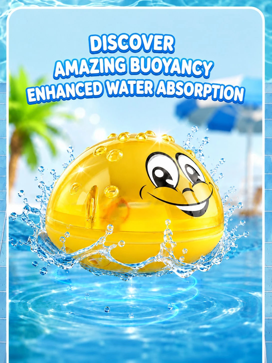 Bath Toy Ball Water Spray Light Rotating Shower Pool Children Toy Toddler Swimming Party Bathroom LED Light Toy Gift