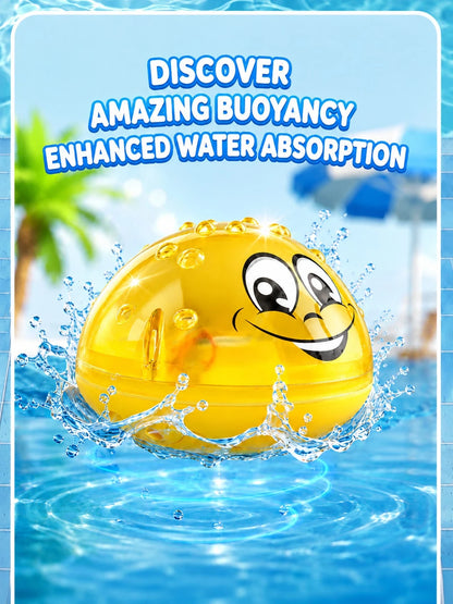 Bath Toy Ball Water Spray Light Rotating Shower Pool Children Toy Toddler Swimming Party Bathroom LED Light Toy Gift