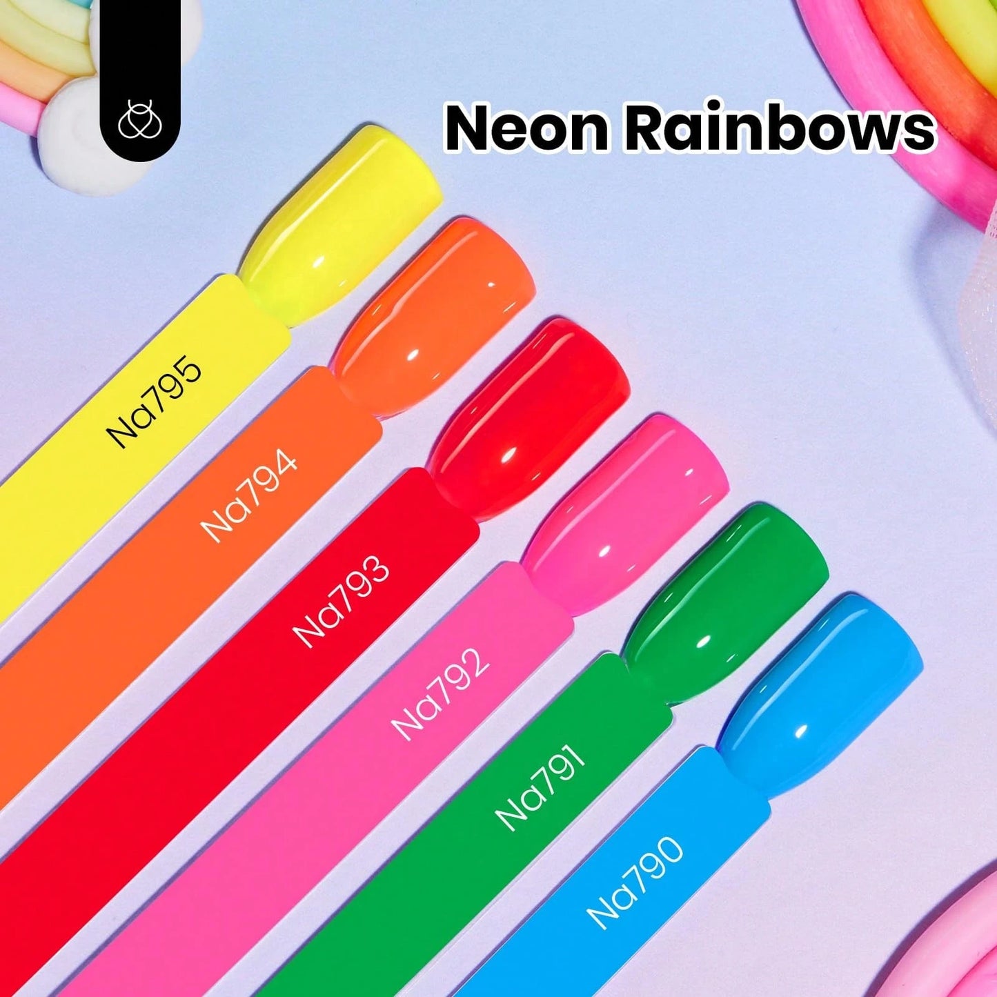 Beetles 15ML 6 Colors HEMA-Free Pastel Gel Polish- Fairy Tale Dream, Pastel Yellow Pink Blue Purple, Colorful Bottle, Soak Off UV LED Manicure