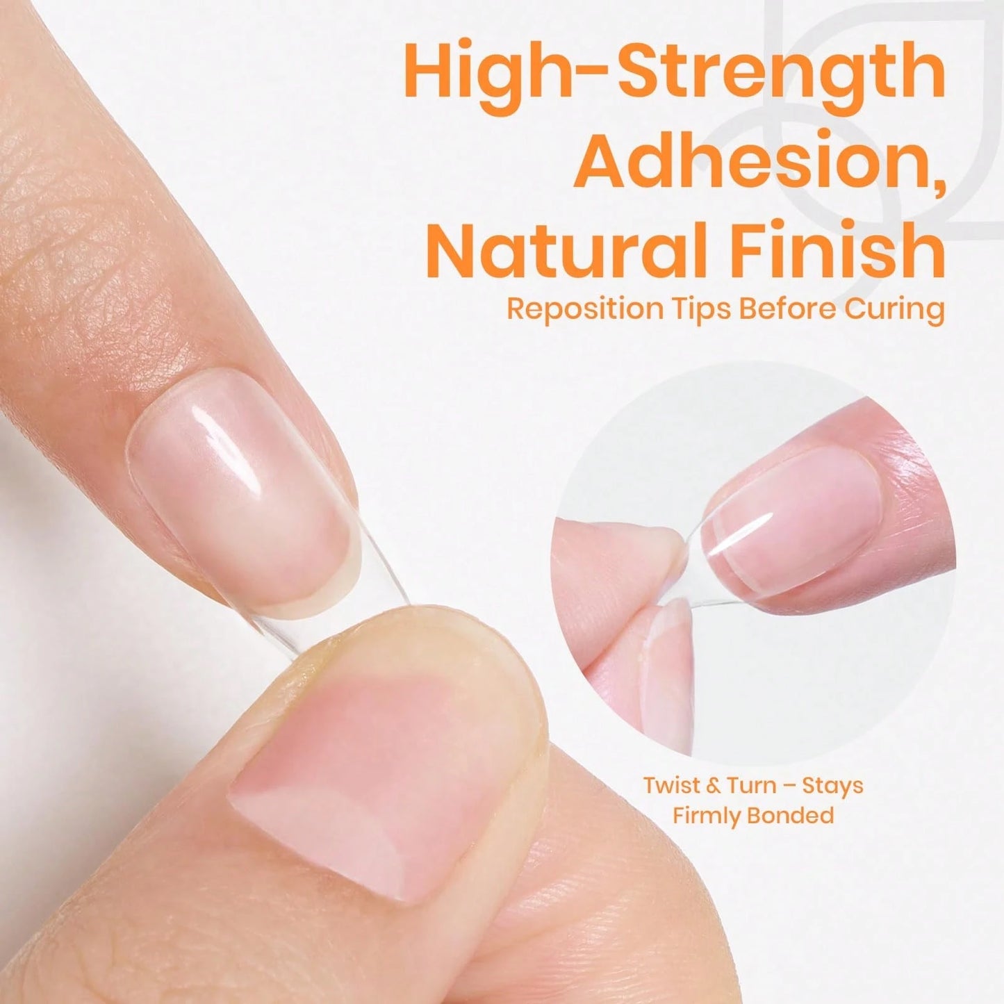 Beetles 2Pcs 20g Solid Nail Glue Gel, Tipex Soft Nail Tips Super Strong Glue For Acrylic Nails, Fake Nails & Press On Nails, Spring Nail Art, UV Light Required