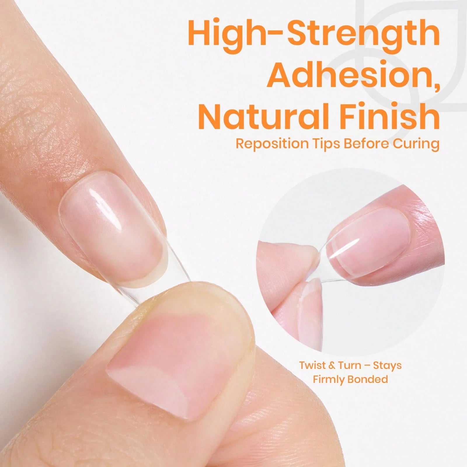 Beetles 2Pcs 20g Solid Nail Glue Gel, Tipex Soft Nail Tips Super Strong Glue For Acrylic Nails, Fake Nails & Press On Nails, Spring Nail Art, UV Light Required