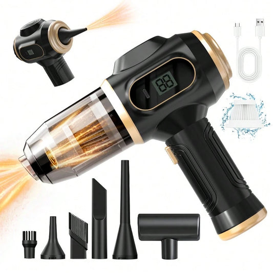 belibuy 2026 New Wireless Car Vacuum Cleaner, Strong Suction, 3-In-1 Handheld Vacuum, Type-C Fast Charging, Washable Filter, Non-Slip Handle, Dual-Use For Car Crevices, Keyboard, And Desktop Cleaning