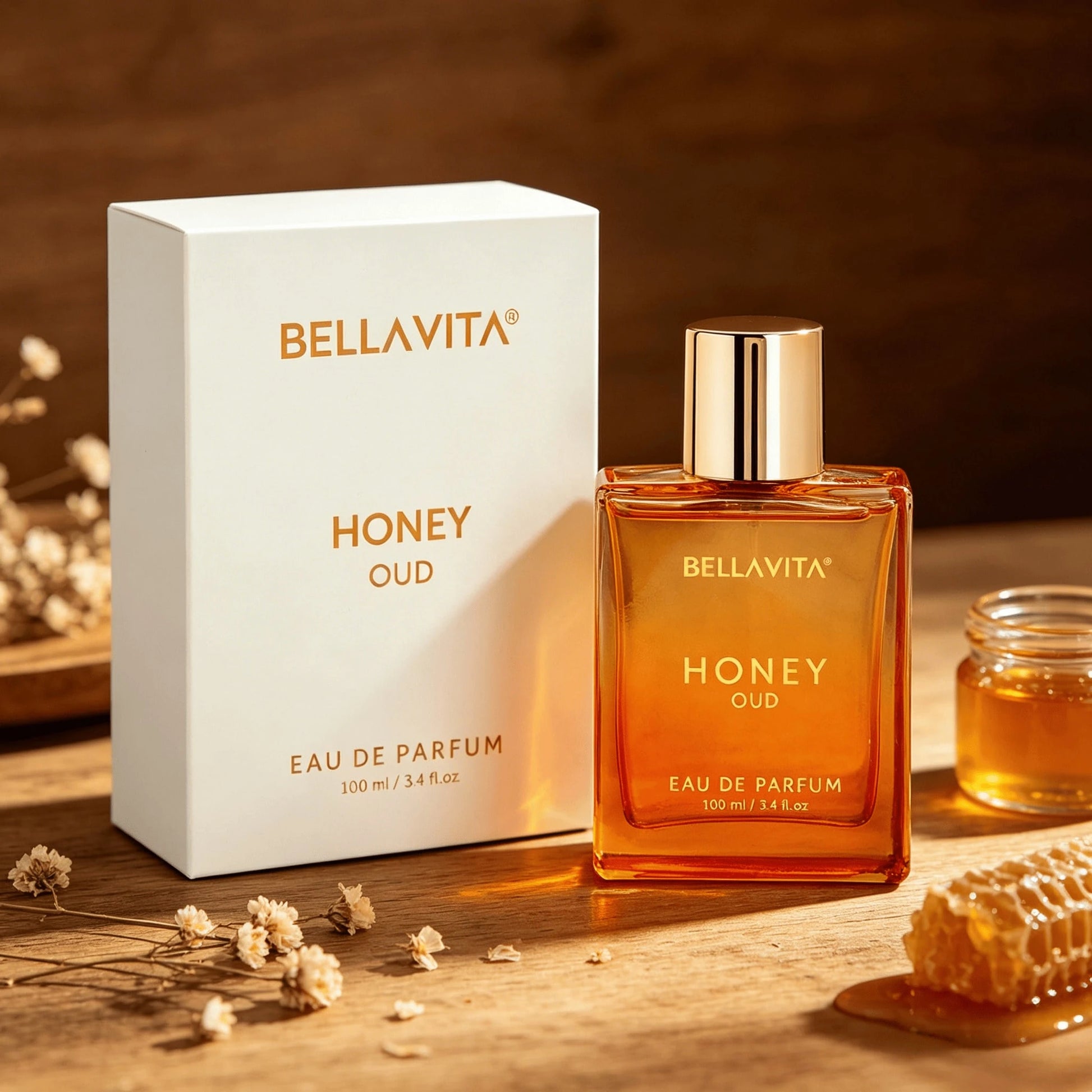 BELLAVITA Luxury Honey Initio Goat Men Perfume Collection Set Eau De Parfum Natural Spray Intense Woody Oriental Aroma Elegant Square Bottle Luxury Packaging Gift For Husband Boyfriend Birthday Valent