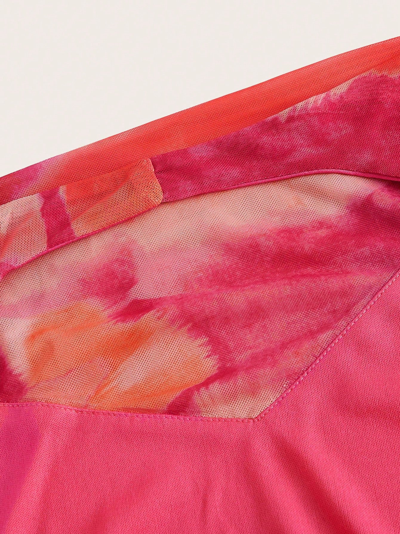 BELROSIE Tie Dye Draped Front Drawstring Side Halter Top