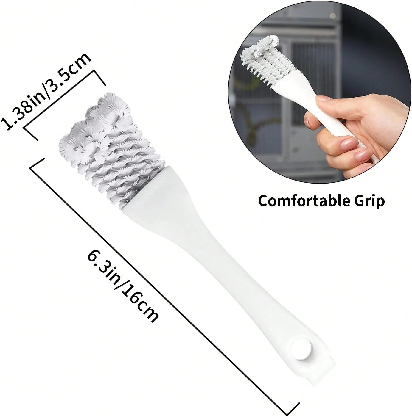 Bird Cage Cleaner With Long Handle &Amp; Shovel U2013 Hard Bristles Easy Bird Droppings Removal Brush For Parrot &Amp; Pet Cages &Amp; Bird Perch U2013 Durable Bird Cage Cleaning Tool &Amp; Accessory