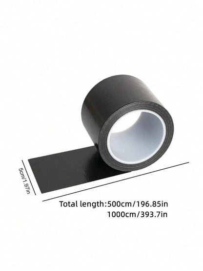 Black Heavy Duty Duct Tape, Strong And Durable, Flexible, No Residue, All-Weather, Hand-Tearable- Bulk Pack, For Repair, Industrial, And Professional Use