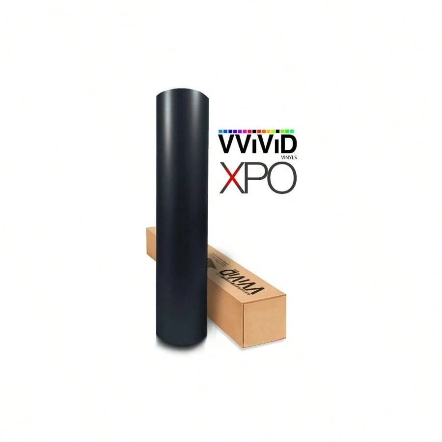 Black Matte Car Wrap Vinyl Roll With Release 3MIL- VViViD8 1.5FT X 5FT