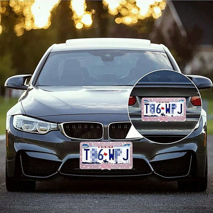 Bling License Plate Frame For Women, Rhinestone Bow License Plate Frame, Stainless Steel Crystal Sparkly Car Accessories