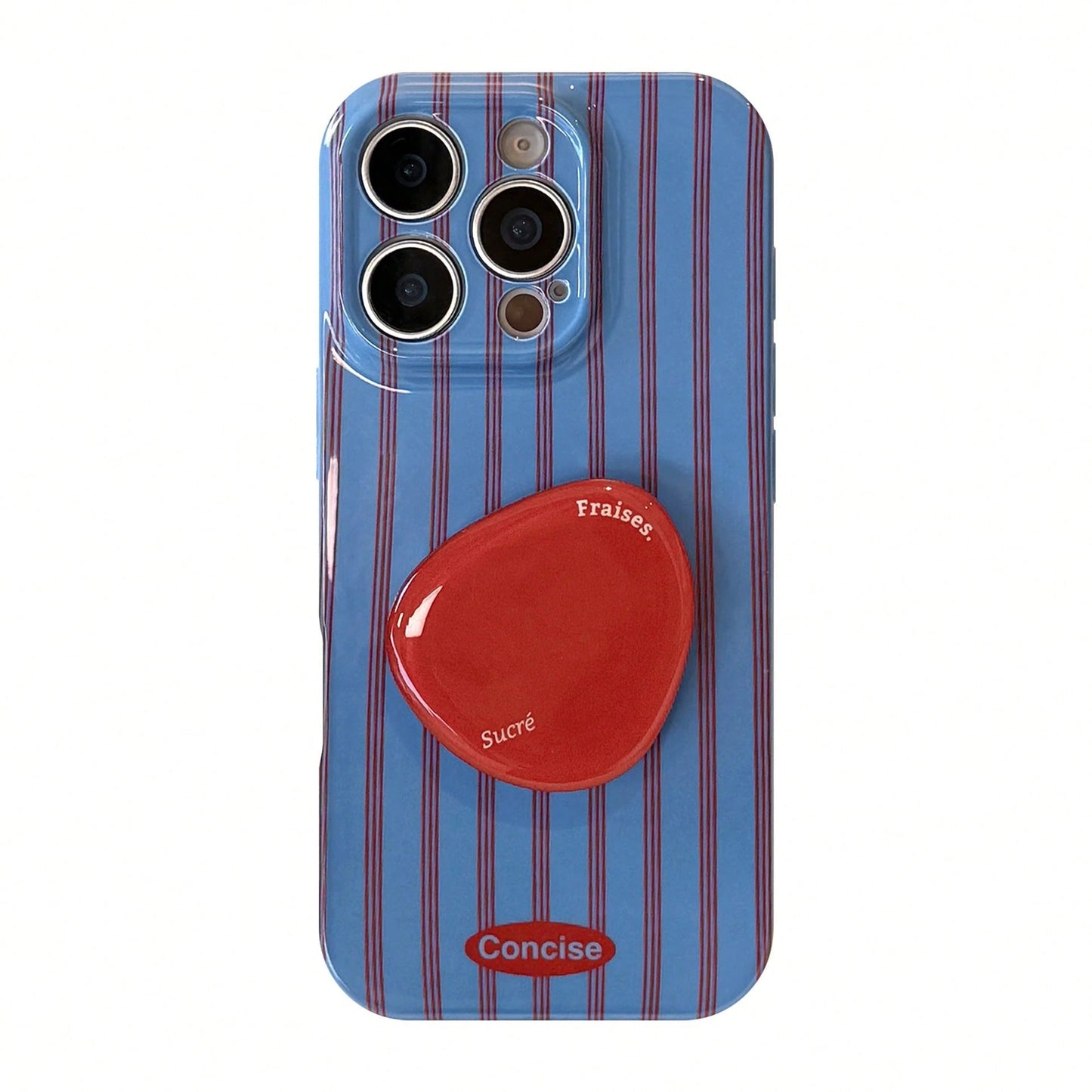 Blue Striped Element Stand Phone Case Blue Striped Element Stand Phone Case Striped Elements Stand Phone Case Blue Striped Element GUCADI 1pc Film Blue & Red Striped Soft Case Red Triple Circle Stand