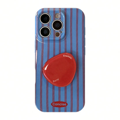 Blue Striped Element Stand Phone Case Blue Striped Element Stand Phone Case Striped Elements Stand Phone Case Blue Striped Element GUCADI 1pc Film Blue & Red Striped Soft Case Red Triple Circle Stand