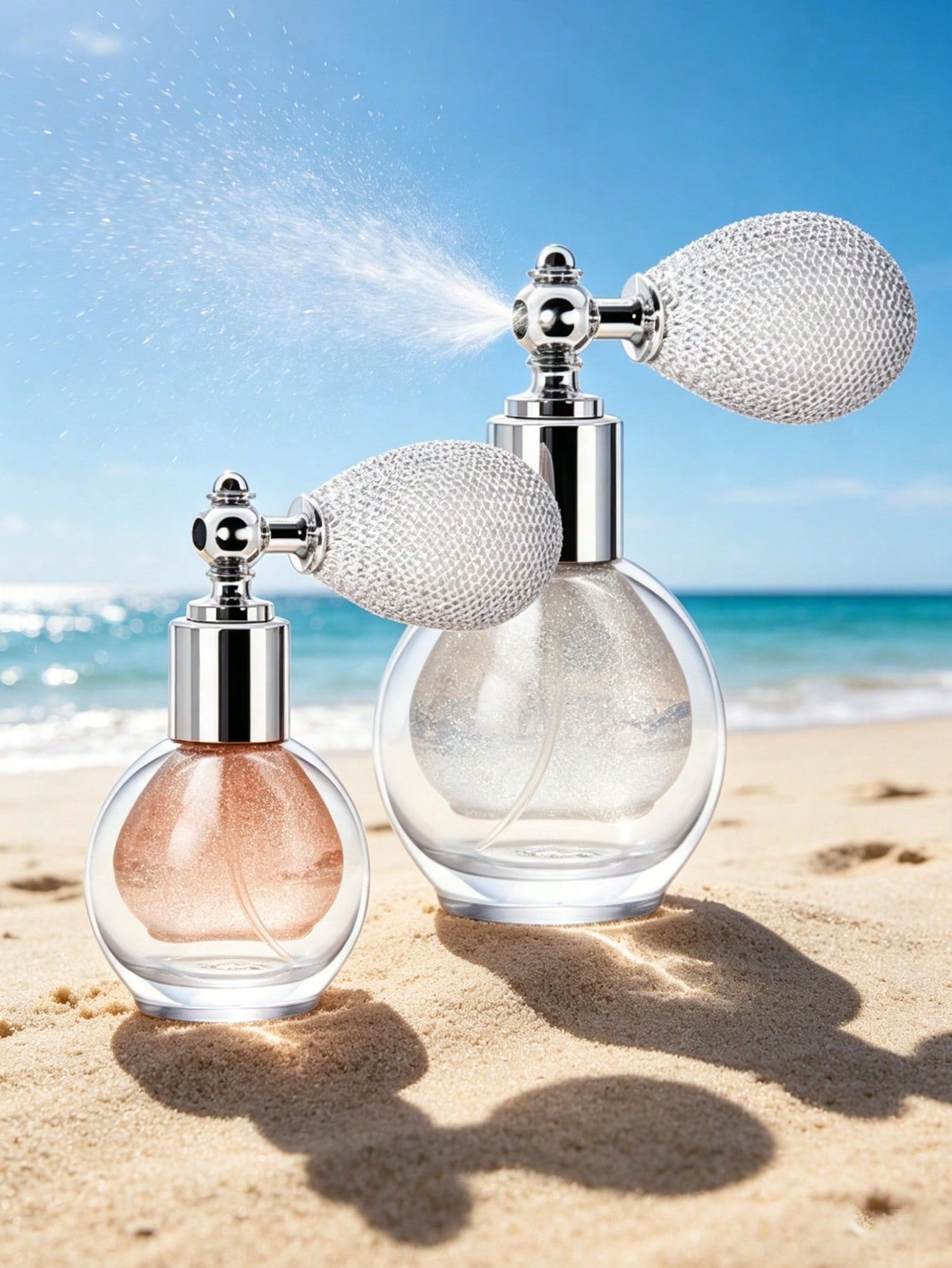 Body Highlighting Spray Bottle, Suitable For Bridal Use, Versatile Application For Hair, Collarbones, Neck, And Face. Provides An Even, Easy-To-Control Mist-An Ideal Choice For Enhancing Your Look At
