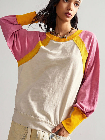 Bohemela Plus Size Women Casual Loose Long Sleeve Tops Fall