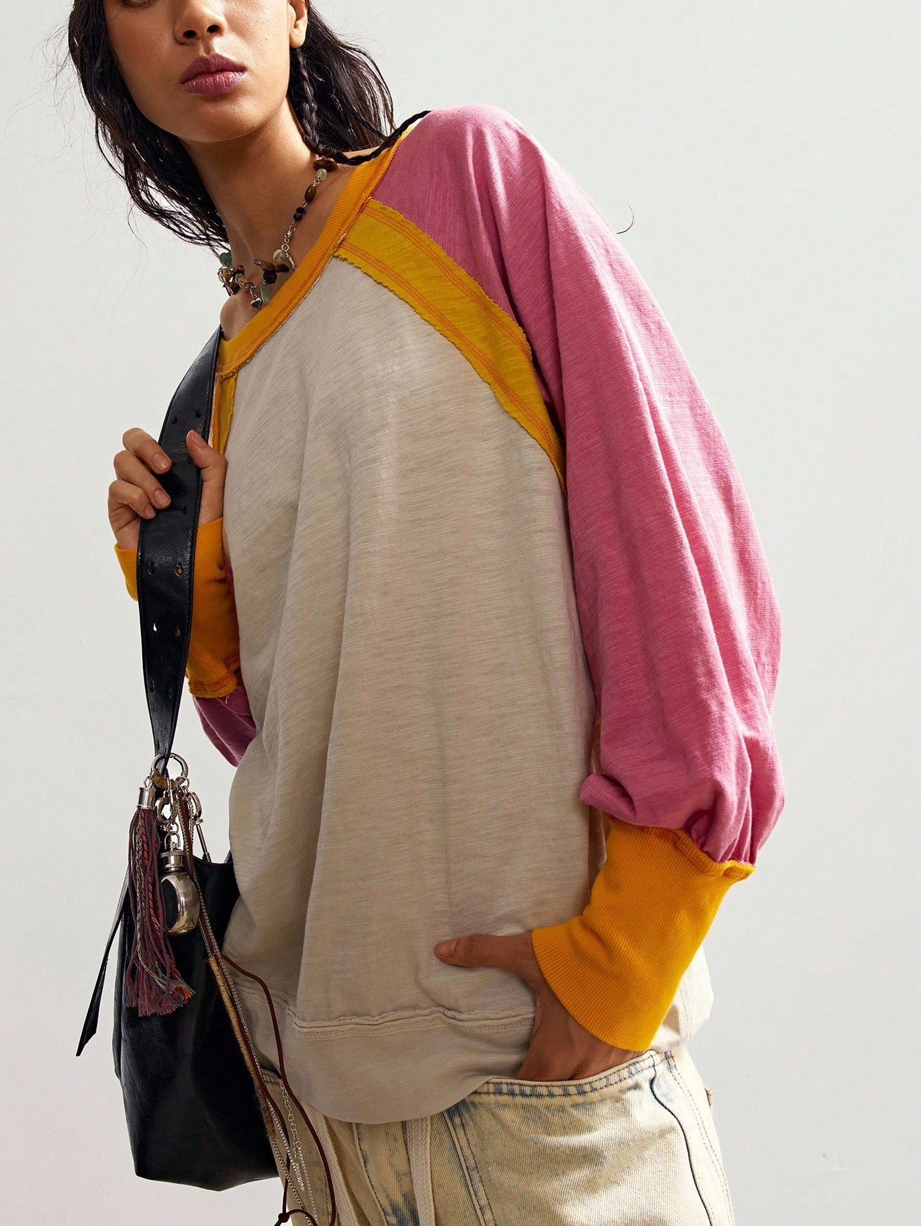 Bohemela Plus Size Women Casual Loose Long Sleeve Tops Fall