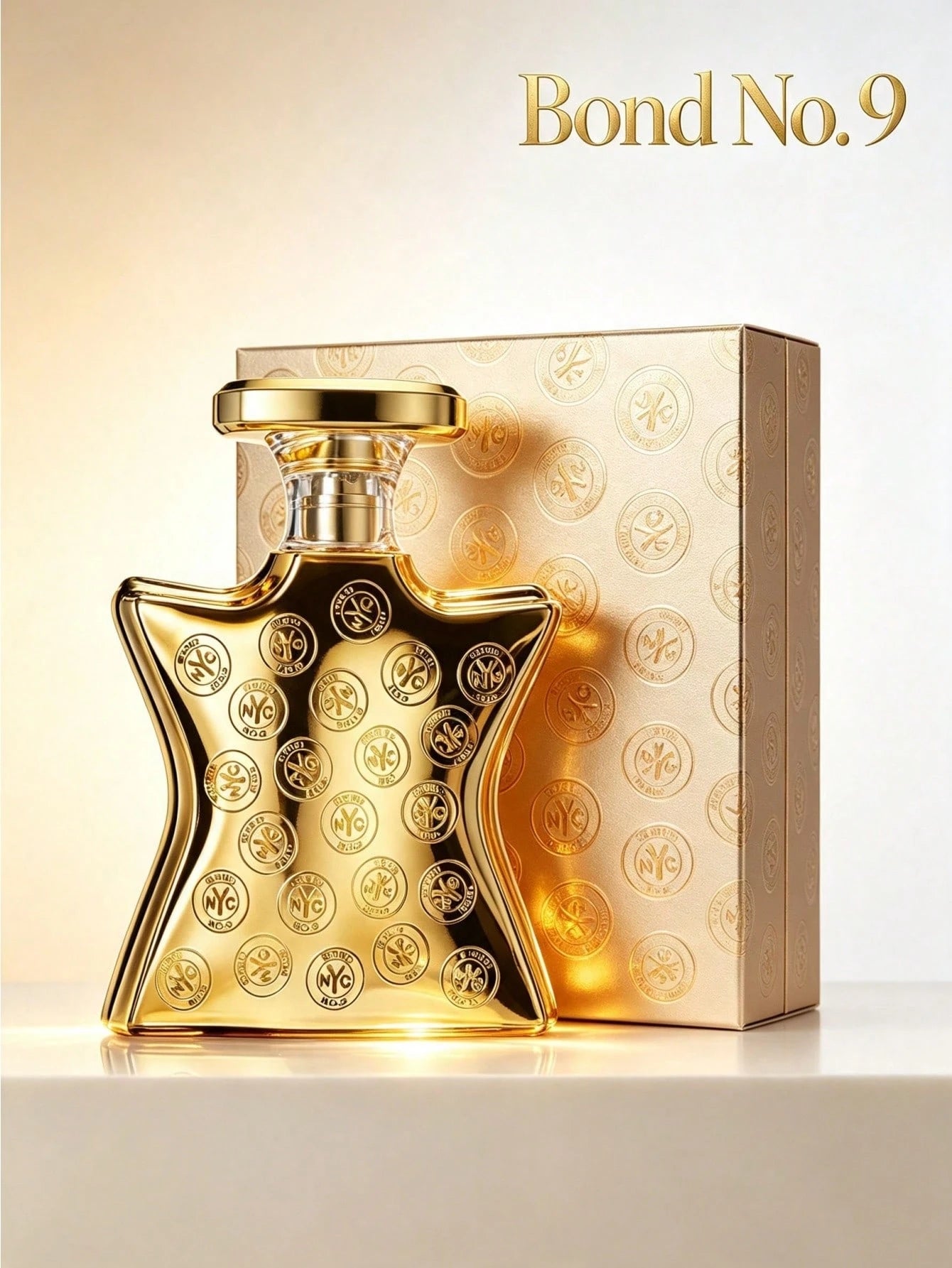 Bond No. 9 Bond No.9 NYC Gold 100ml Unisex Fragrance, Luxury Oud Rose Oriental Woody Perfume With Gold Embossed Bottle For Men & Women