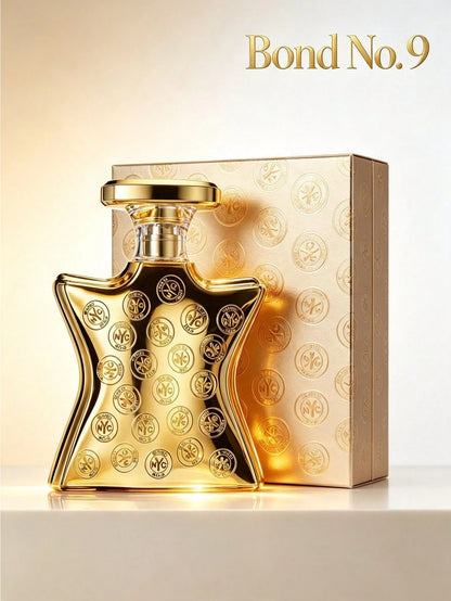 Bond No. 9 Bond No.9 NYC Gold 100ml Unisex Fragrance, Luxury Oud Rose Oriental Woody Perfume With Gold Embossed Bottle For Men & Women