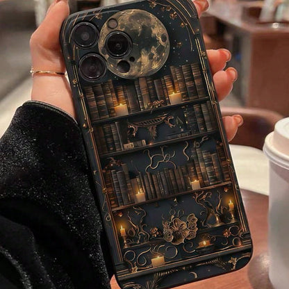 Book Pattern Phone Case, Creative Anti-Drop Phone Protective Cover, Phone Accessory Compatible With IPhone 11 12 13 14 15 16 Pro Max Suitable For Galaxy S24