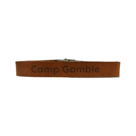Bracelet 10MM Leather - Camp Gamble