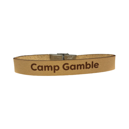 Bracelet 10MM Leather - Camp Gamble