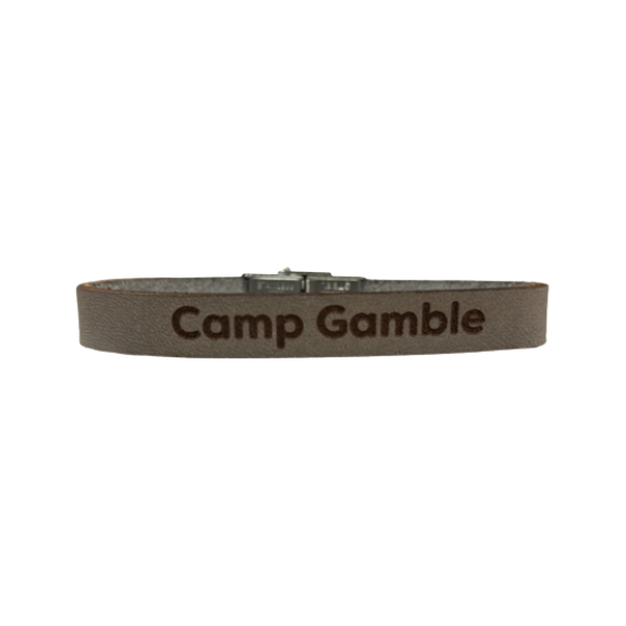 Bracelet 10MM Leather - Camp Gamble