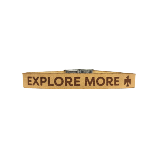 Bracelet 10MM Leather - Explore More with Thunderbird
