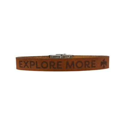 Bracelet 10MM Leather - Explore More with Thunderbird