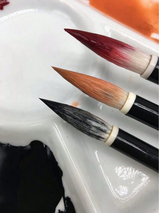 Brush Chinese Brush For Coloring Painting And Practicing Calligraphy JJBY L+M+S (Jjby 3pcs/Pack)