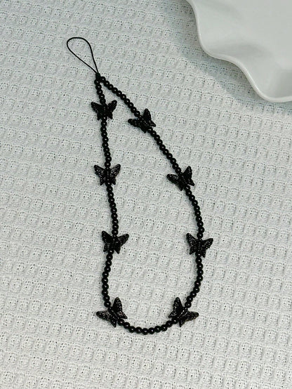 Butterfly Decor Phone Lanyard Gifts For Mother, Family, Friends, Birthday, Holiday Phone Charm, Phone Chain