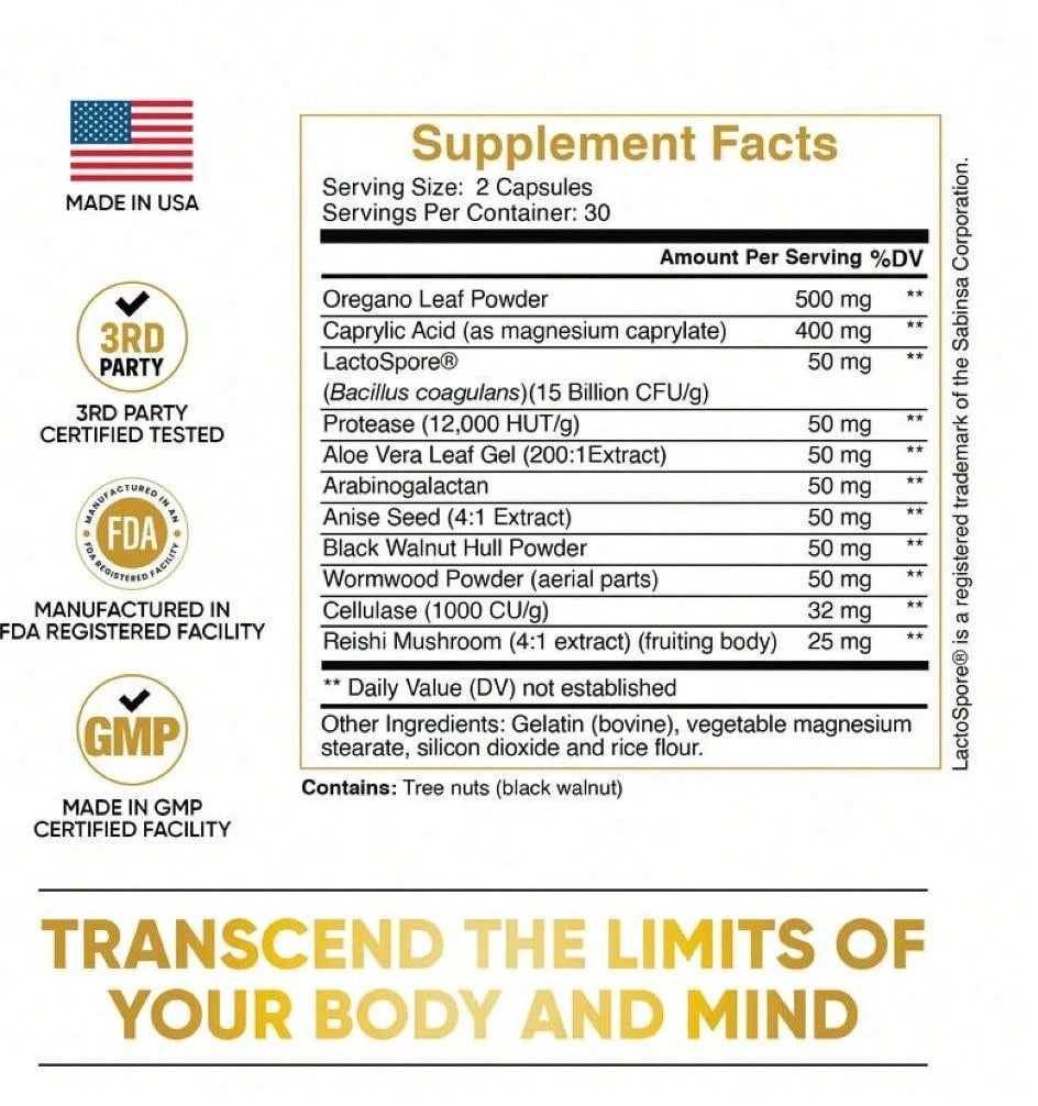 Candida Cleanse- Gut And Colon Support, Loss Weight, Weiloss Products, Free Shipping, For Women, For Men