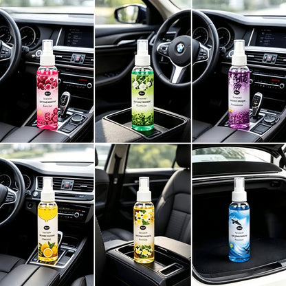 Car Air Freshener & Fabric Deodorizer Spray, Long-Lasting Smoke, Sweat, Pet Odor Removal, Car Perfume & Clothing Freshener, Cute Car Interior Accessory, Suitable For Men And Women, Travel Camping RV E