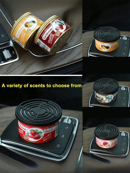 Car Air Freshener, With A Lasting Fragrance Of 60 Days, Brings A Lasting Aroma Of Fruity And Floral Scents. It Is Suitable For Car Decoration, Bathrooms, And Removing Pet Odors. It Is Also Suitable Fo