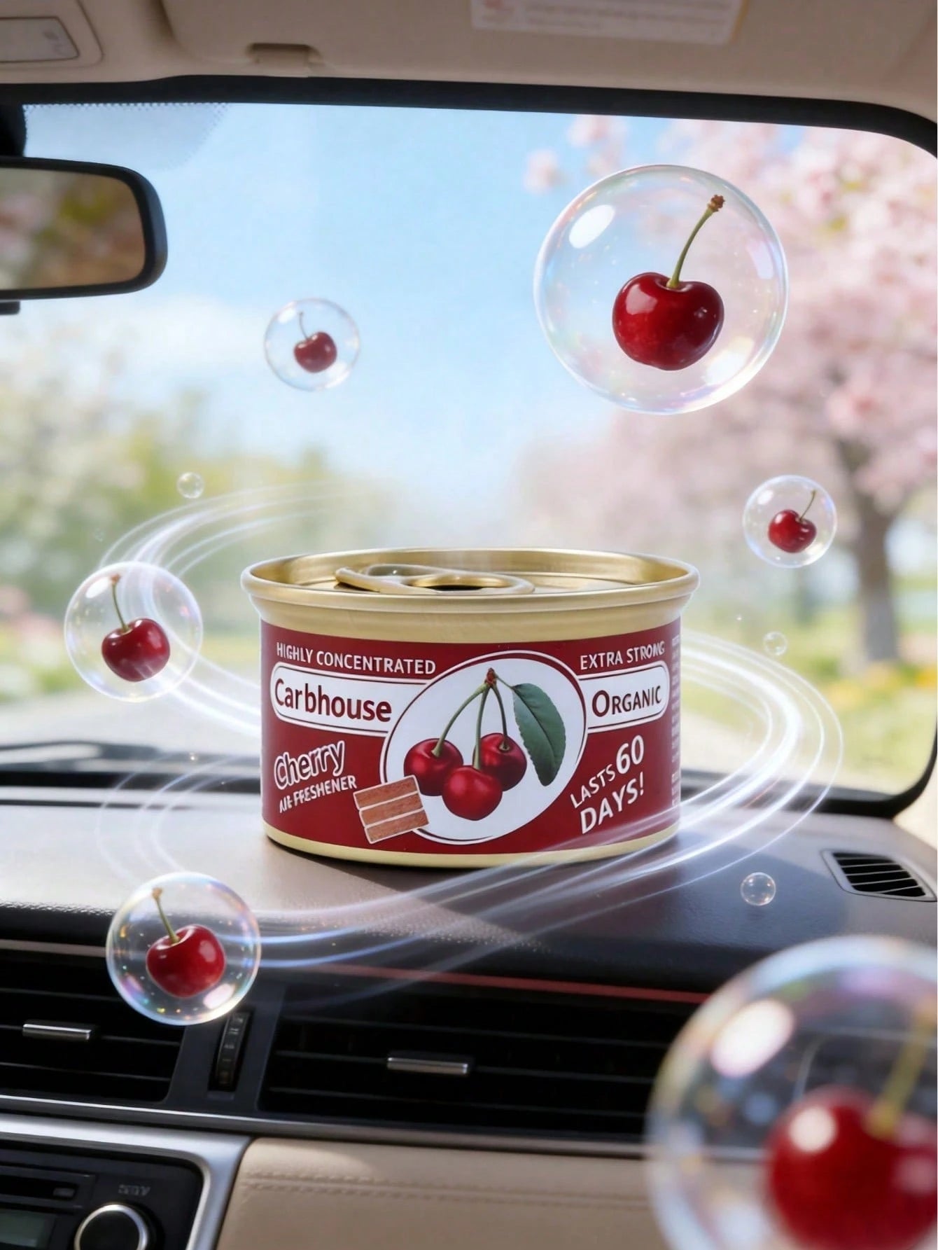 Car Air Freshener, With A Lasting Fragrance Of 60 Days, Brings A Lasting Aroma Of Fruity And Floral Scents. It Is Suitable For Car Decoration, Bathrooms, And Removing Pet Odors. It Is Also Suitable Fo