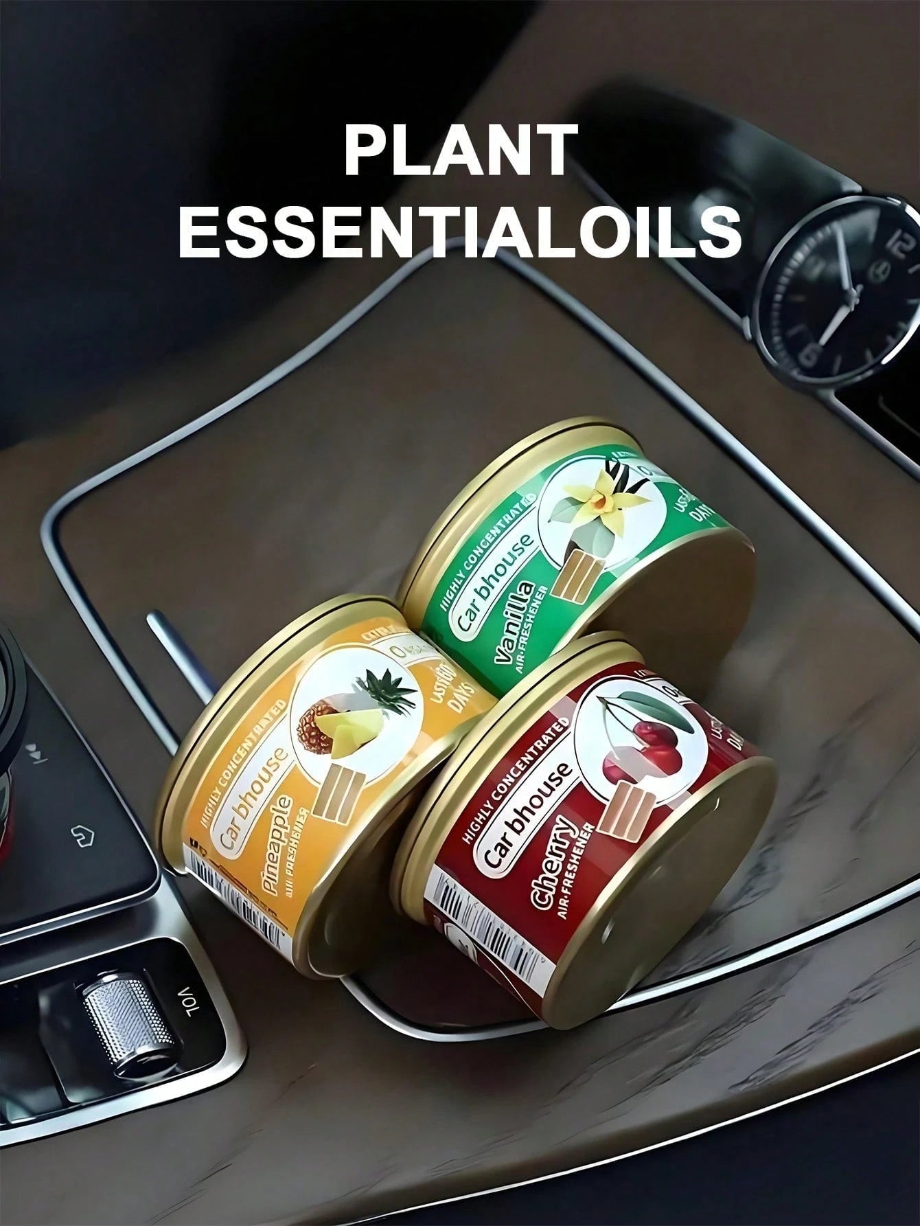 Car Air Freshener, With A Lasting Fragrance Of 60 Days, Brings A Lasting Aroma Of Fruity And Floral Scents. It Is Suitable For Car Decoration, Bathrooms, And Removing Pet Odors. It Is Also Suitable Fo