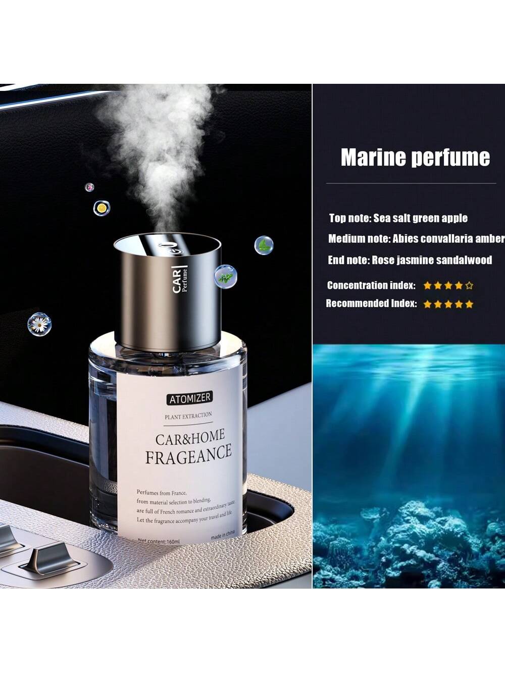 Car Aromatherapy Electromechanical Fragrance Perfume- Intelligent Start/Stop Fragrance- Automotive Accessories