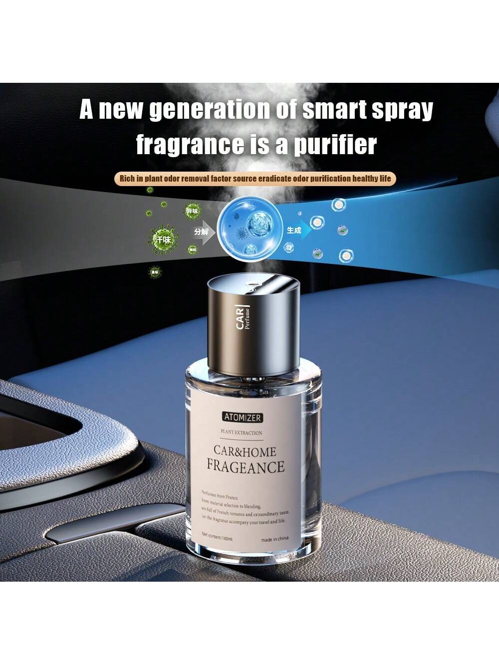 Car Aromatherapy Electromechanical Fragrance Perfume- Intelligent Start/Stop Fragrance- Automotive Accessories