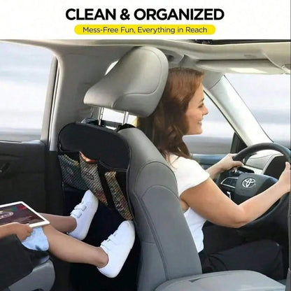 Car Back Seat Cover, With 3 Storage Pockets, Extra Large Waterproof Back Seat Protector, Car Seat Backrest Protector, Dust-Proof, Mud-Proof, Scratch-Resistant