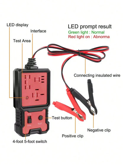 Car Battery Checker Electronic Test Car Relay Tester Diagnostic Tools Automotive Accessories