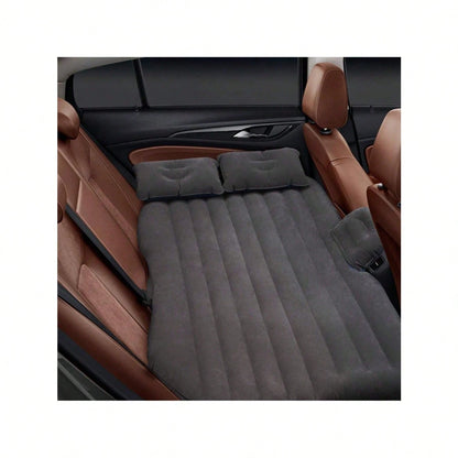 Car Bed- Camping Mattress For Car- Portable Travel Sleeping Bed Inflatable Mattress- Air Bed For Car Universal SUV Extended Air Couch With Two Air Pillows- Black