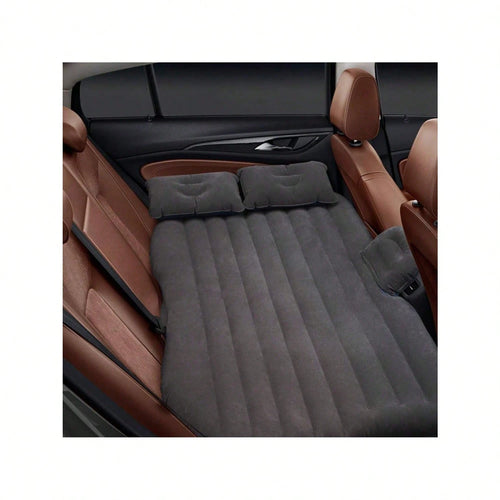 Car Bed- Camping Mattress For Car- Portable Travel Sleeping Bed Inflatable Mattress- Air Bed For Car Universal SUV Extended Air Couch With Two Air Pillows- Black