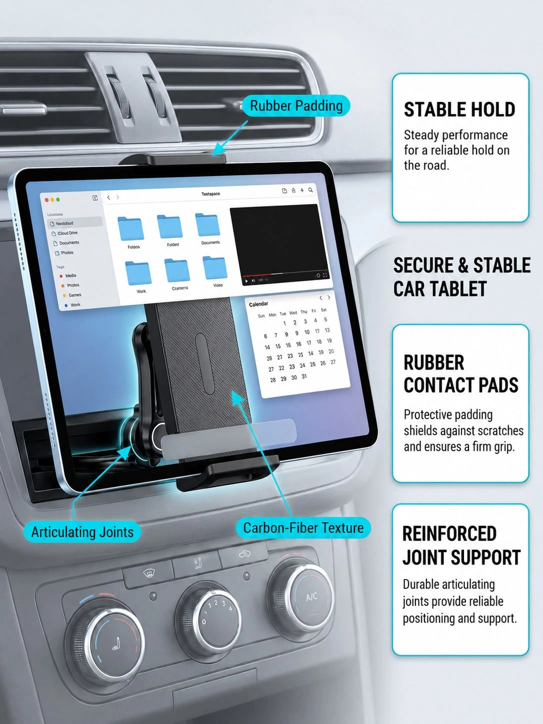 Car CD Slot Phone & Tablet Holder, 360° Rotating Adjustable Multi-Joint Arm Phone Mount, Universal Stable CD Player Slot Installation Base, Suitable For Smartphones, Mini Tablets Car Navigation Access