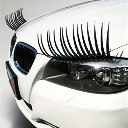 Car Eyelash Stickers Headlights Eyelash Stickers Personalized Stickers Cute Fake Eyelash Stickers