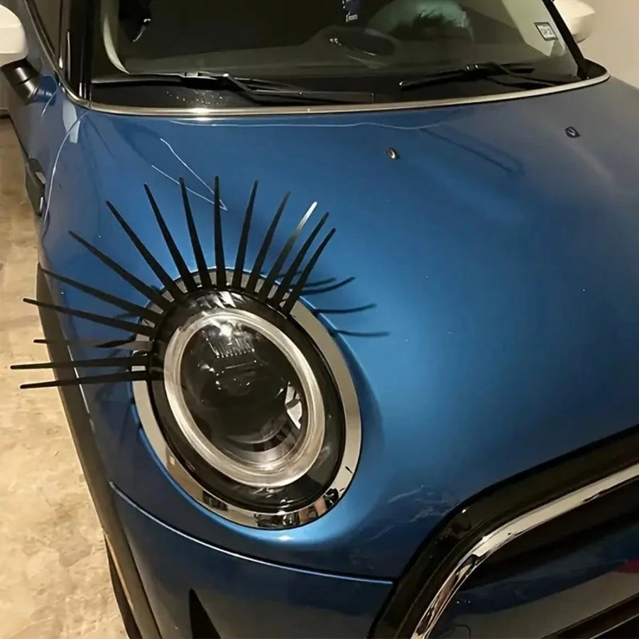 Car Eyelash Stickers Headlights Eyelash Stickers Personalized Stickers Cute Fake Eyelash Stickers