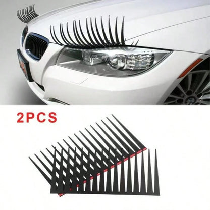 Car Eyelash Stickers Headlights Eyelash Stickers Personalized Stickers Cute Fake Eyelash Stickers